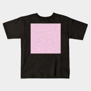 Green dots on a pink background Kids T-Shirt